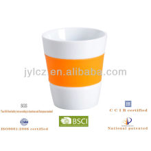 100cc ceramic tea coffee cup with silicone band